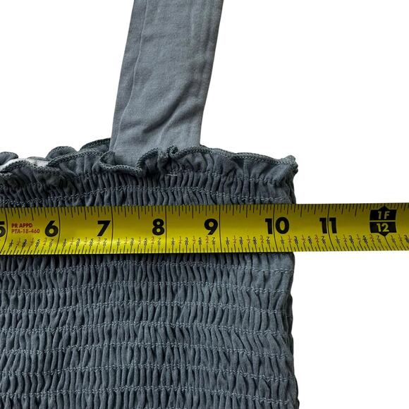 Urban Outfitters Blue Smocked Sleeveless Crop Top Women's Size XS | 67-13-2 - Picture 5 of 6